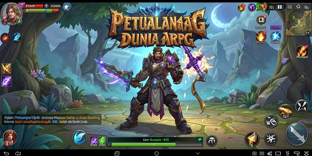 Tangkapan layar menunjukkan aksi seru dalam permainan ARPG 333666.