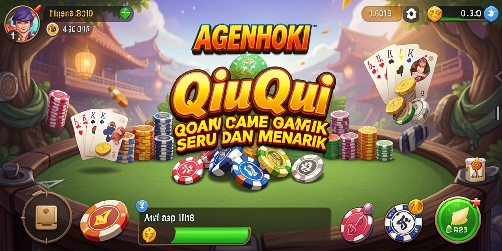 Tampilan gameplay AGENHOKI yang seru dan penuh aksi QiuQiu.