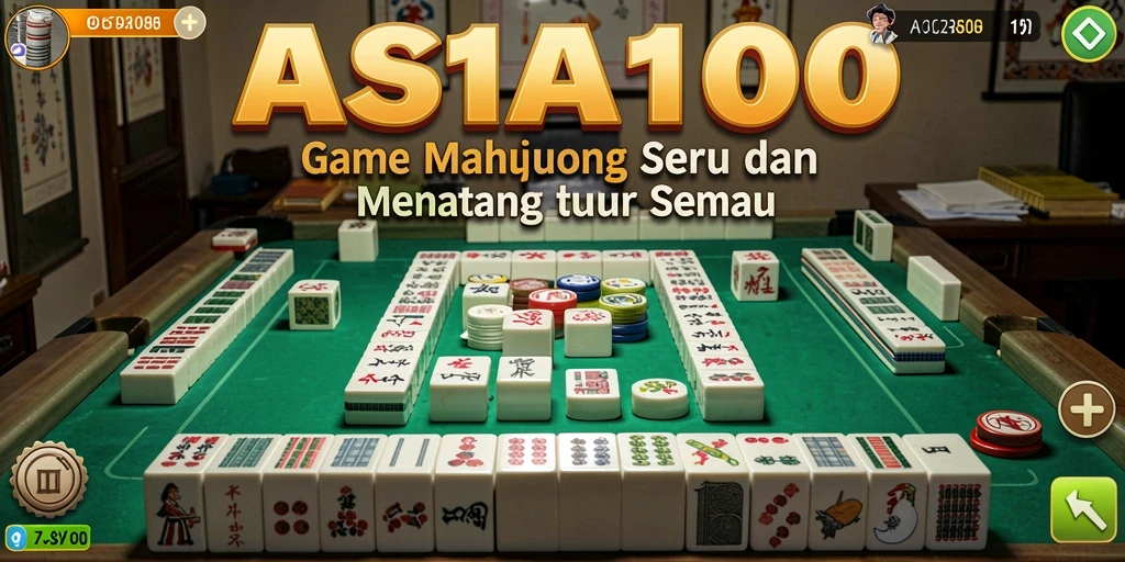Screenshot gameplay ASIA100 yang menampilkan keasyikan bermain Mahjong.