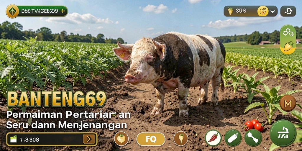 Tampilan interaktif gameplay BANTENG69 yang menarik dan seru.