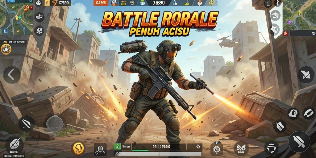 Tampilan gameplay C7890 yang seru dan mendebarkan.