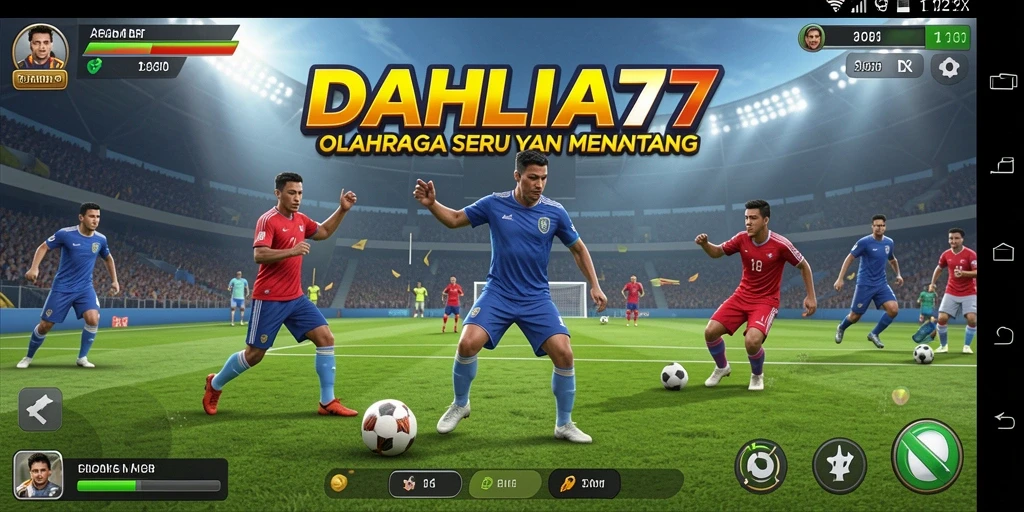 Gameplay DAHLIA77 yang menampilkan pertandingan olahraga seru.