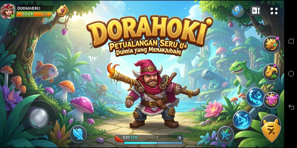 Tampilan gameplay DORAHOKI yang memikat dan menarik