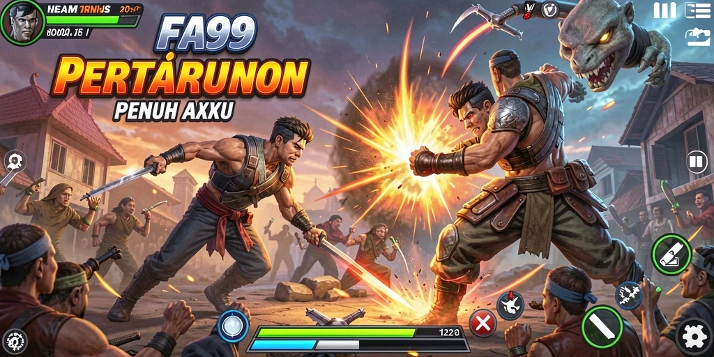 Tampilan gameplay FA99 yang seru dan mendebarkan dalam aksi.