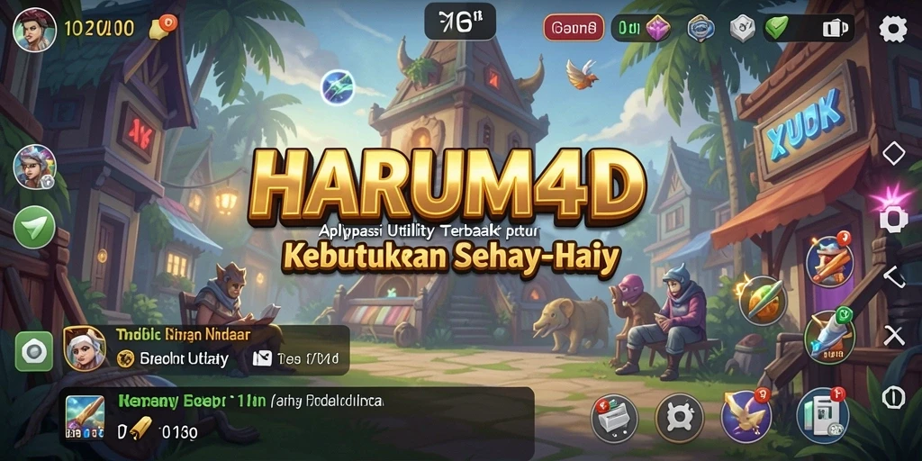 Tampilan utama aplikasi HARUM4D untuk produktivitas yang lebih baik.