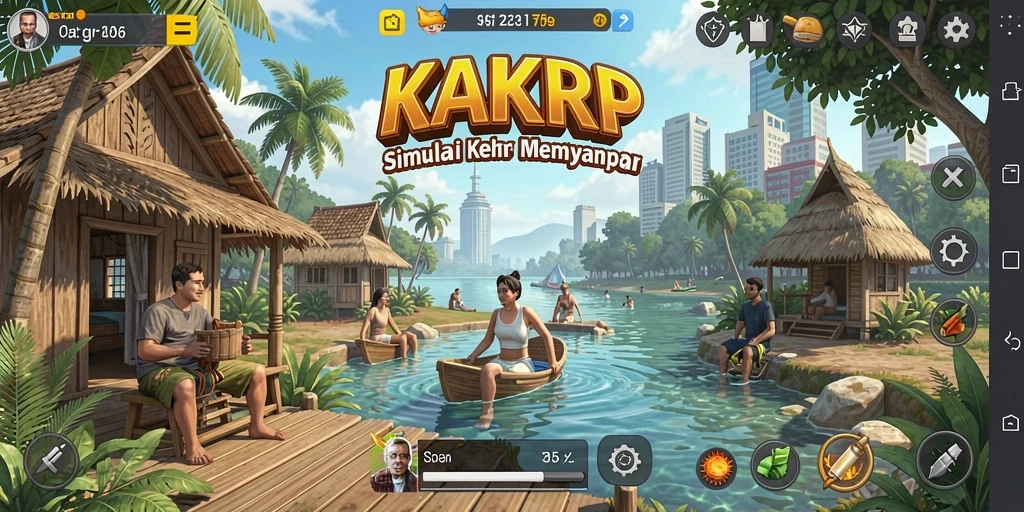 Tampilan gameplay dari KAKRP yang seru dan interaktif.