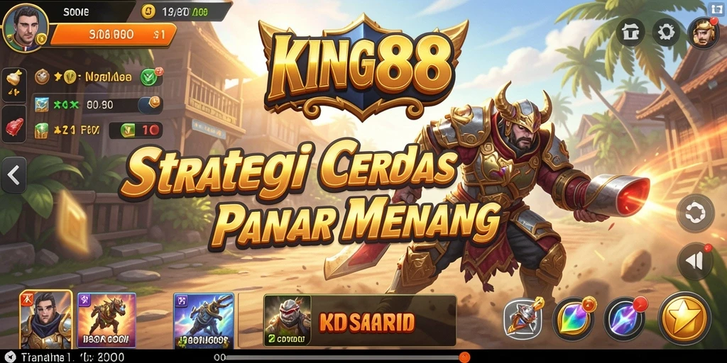 Gameplay KING88 menampilkan pertempuran strategis yang mendebarkan.