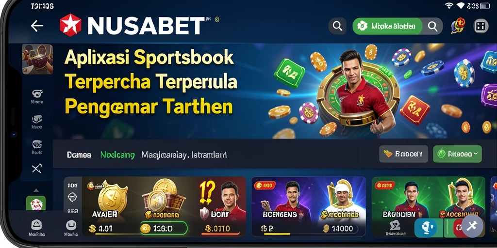 Screenshot utama NUSABET menunjukkan gameplay taruhan olahraga yang menarik.