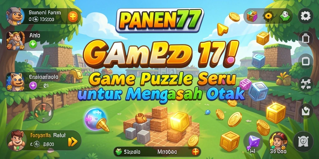 Screenshot gameplay seru dari PANEN77 yang menunjukkan tantangan puzzle.