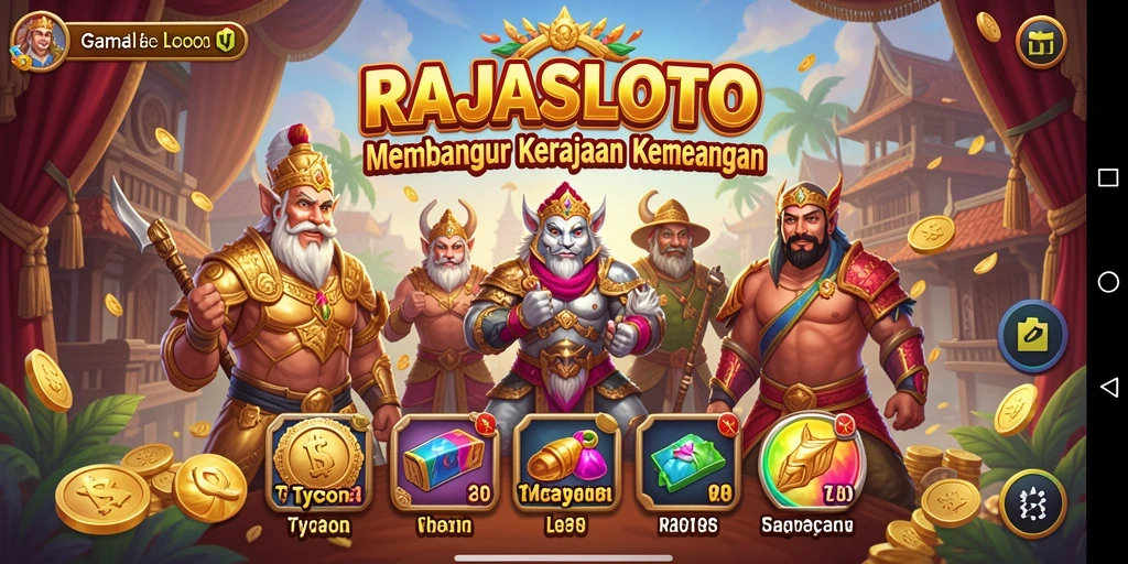 Tampilan menarik dari gameplay Tycoon RAJASLOTO yang mendebarkan.