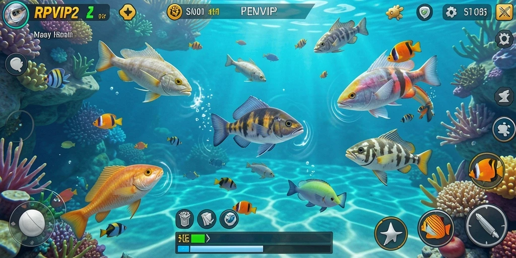 Screenshot gameplay Tembak Ikan yang seru di RPVIP2.