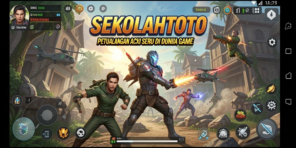 Tangkapan layar menampilkan aksi mendebarkan dari gameplay SEKOLAHTOTO.