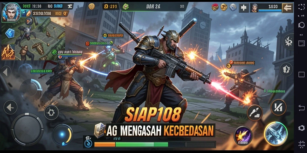 Tampilan gameplay SIAP108 dengan strategi perang yang mendebarkan.