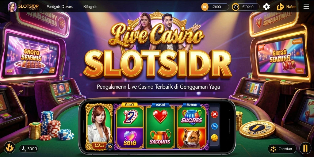 Gameplay Live Casino yang mendebarkan dan interaktif dari SLOTSIDR.