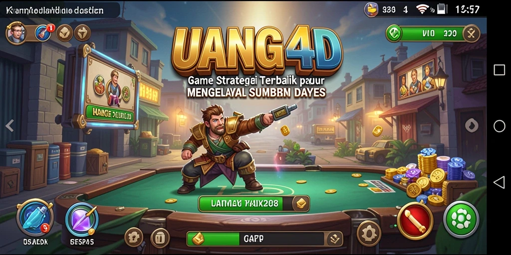Screenshot gameplay SLG UANG4D yang menunjukkan aksi membangun kerajaan.