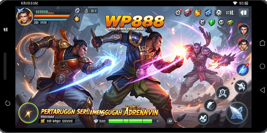 Tampilan menarik dari gameplay WP888 saat pertempuran berlangsung.